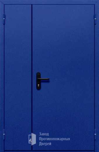Фото двери «Полуторная глухая (синяя)» в Егорьевску