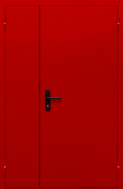 Фото двери «Полуторная глухая (красная)» в Егорьевску