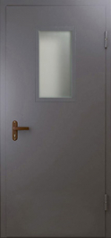 Фото двери «Техническая дверь №4 однопольная со стеклопакетом» в Егорьевску